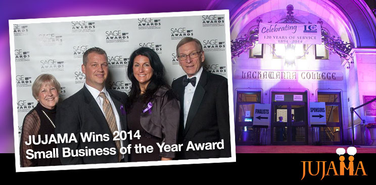 JUJAMA wins 2014 Small Business of the Year